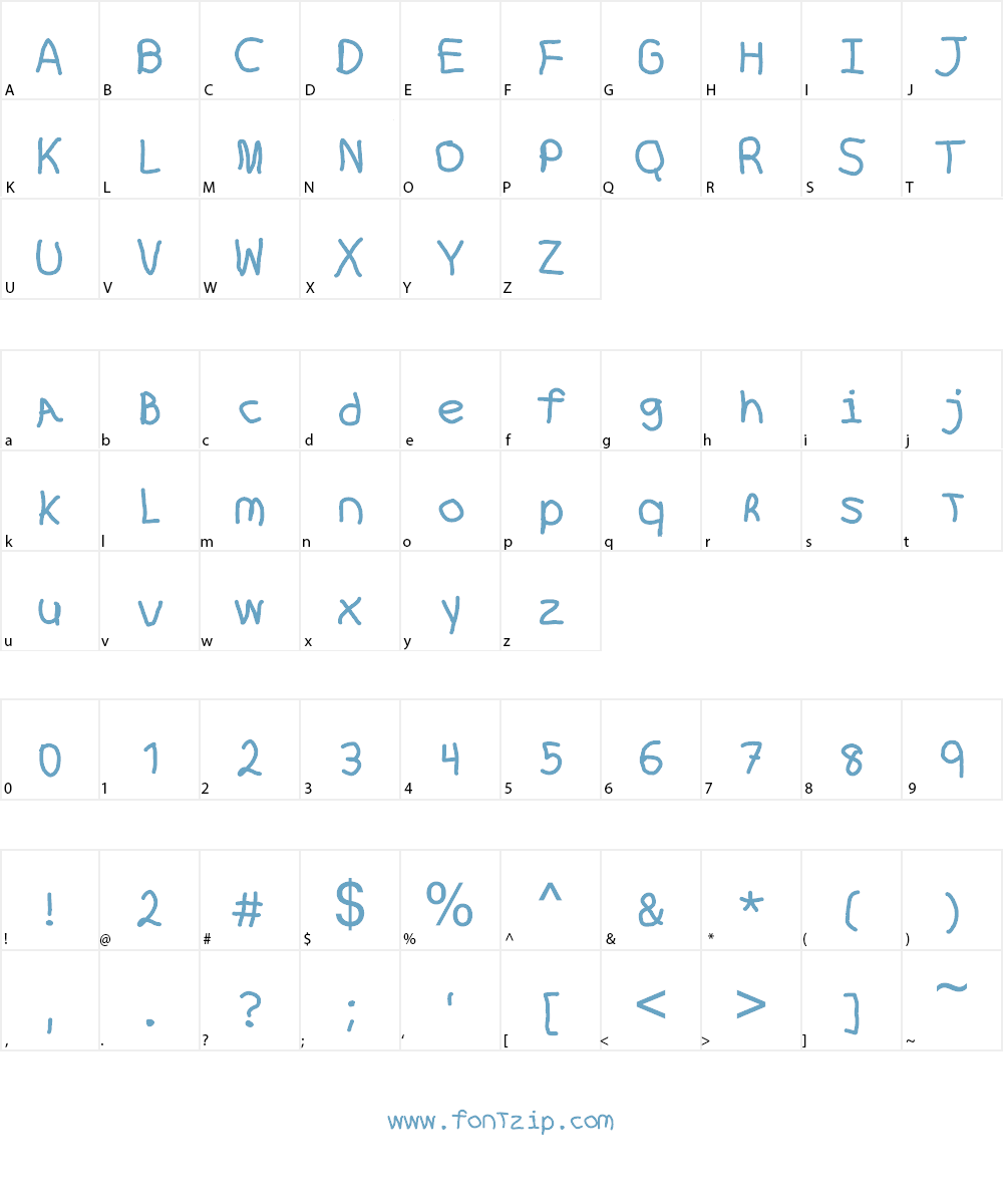 Thanks For Giving Font Character